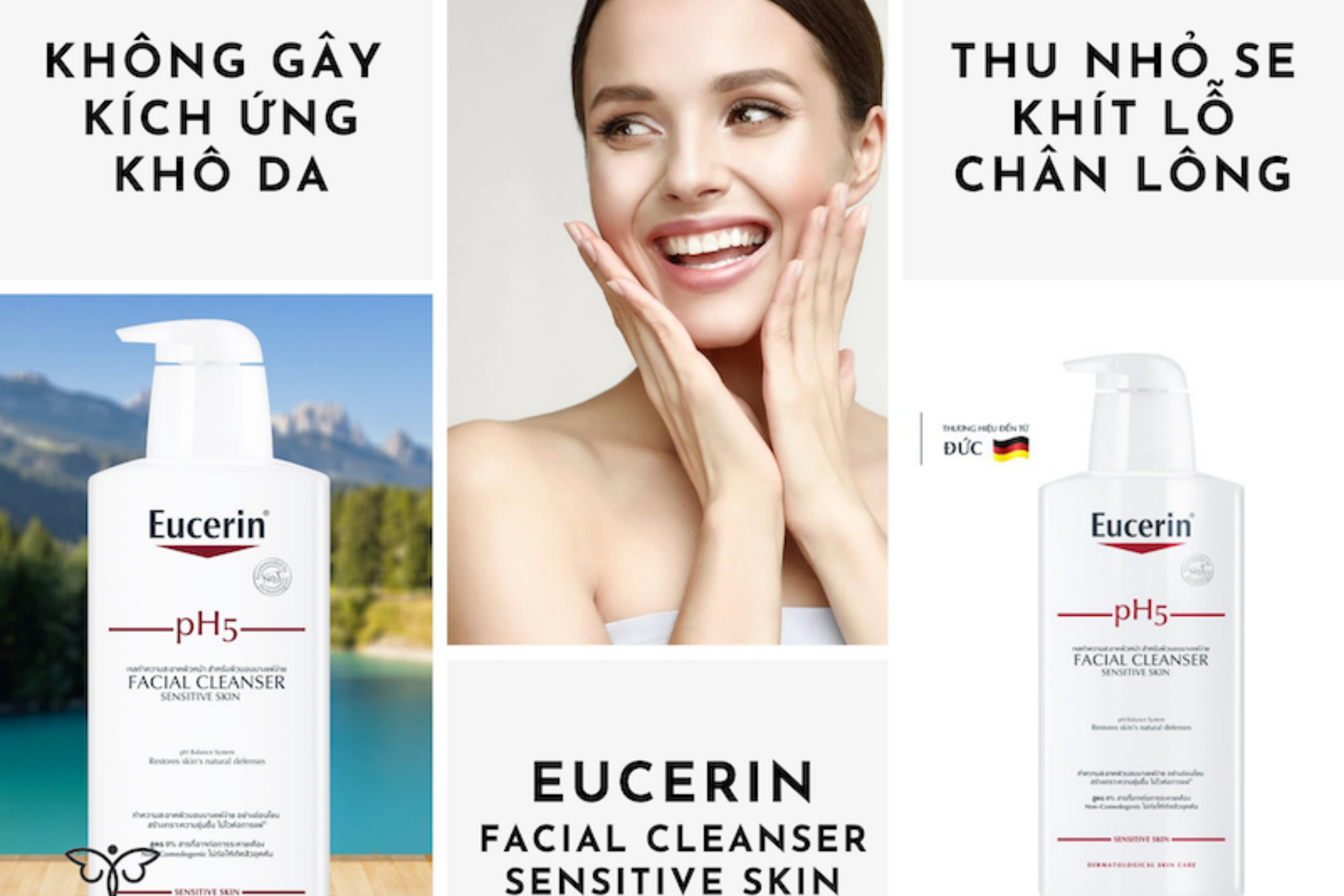 Sữa Rửa Mặt Cho Da Nhạy Cảm Eucerin Ph5 Facial Cleanser Sensitive Skin 